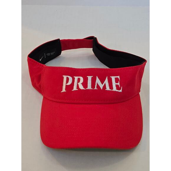 Nike Dri-Fit Prime Visor Hat Cap Adjustable Strapback Black Deion Sanders - Picture 1 of 3